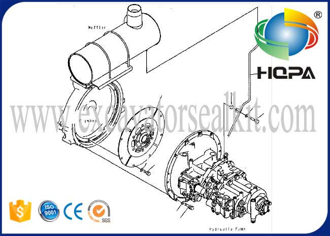 708-2G-00024 708-2G-00023 708-2G-00022 Hydraulic Main Pump PC300-7