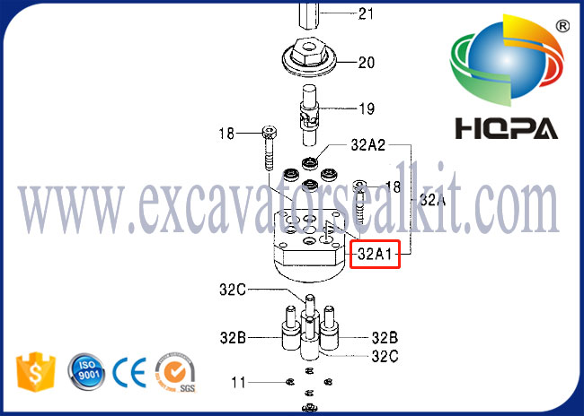 كتلة صمام التحكم 9233096 انتهازي ل Hitachi ZAX200 ZAX450 ZAX600 ZAX160LC